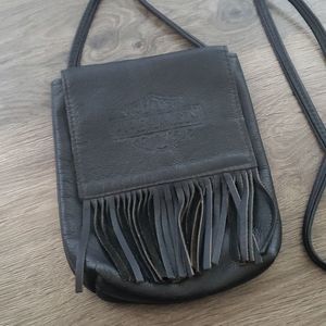 Black Leather Harley Davidson Purse
